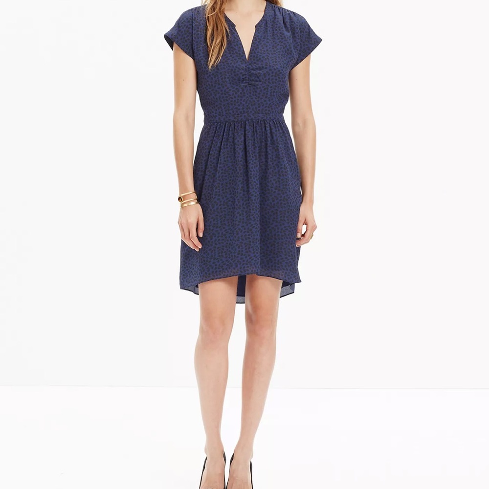 Madewell 100% silk fable dress